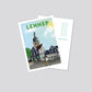Handgezeichnete Postkarte Lennep Remscheid