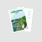 Handgezeichnete Postkarte Mülheim Rheinaue Köln