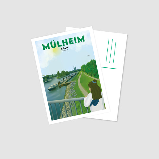 Postkarte Mülheim Rheinaue Köln