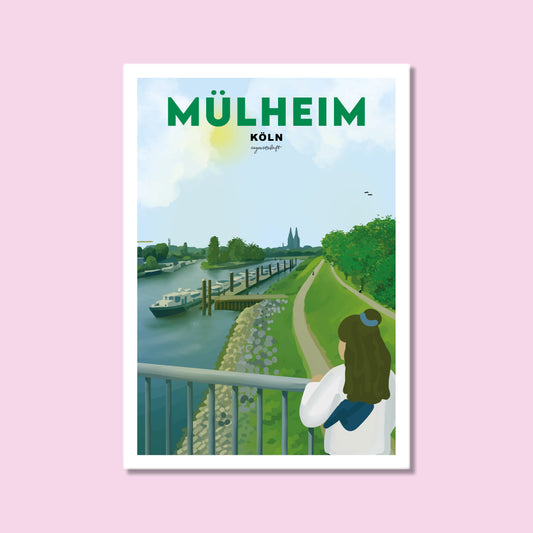 Heimatposter Mülheim Rheinaue Köln