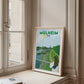 Handgezeichnetes Heimatposter Mülheim Rheinaue Köln – Ansicht 2
