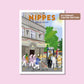 Handgezeichnetes Heimatposter Nippes Alaaf