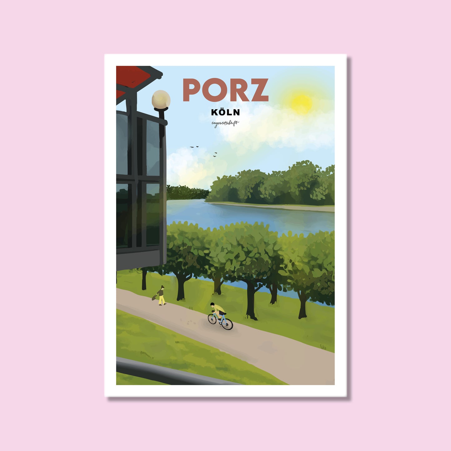 Heimatposter Porz Rhein Köln