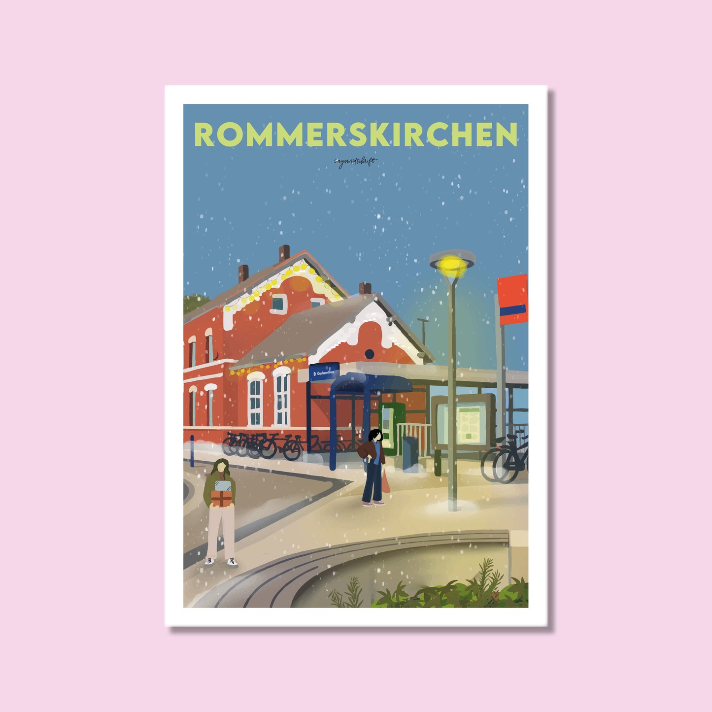 Heimatposter Rommerskirchen Bahnhof