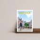 Handgezeichnetes Heimatposter Rostock – Ansicht 2
