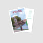 Handgezeichnete Postkarte Stade