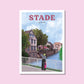 Handgezeichnetes Heimatposter Stade