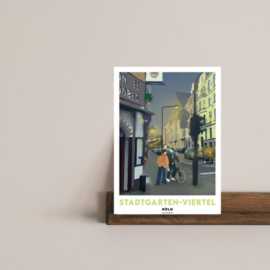 Heimatposter Stadtgarten-VIertel Köln