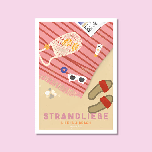 Leidenschaftsposter Strandliebe