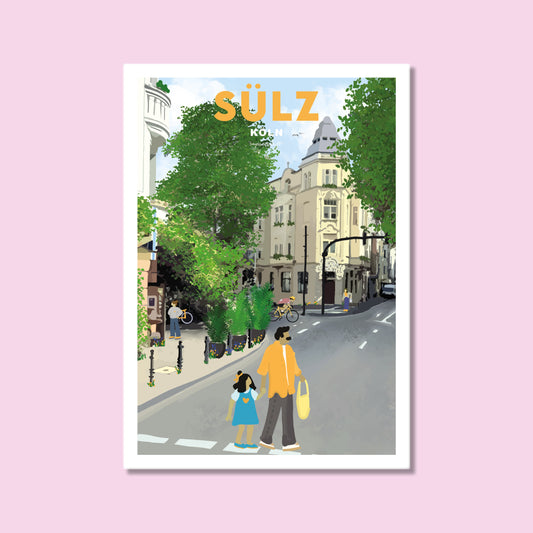 Heimatposter Sülz Luxemburger Straße Köln