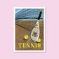 Handgezeichnetes Leidenschaftsposter Tennis