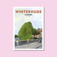 Handgezeichnetes Heimatposter Winterhude Hamburg