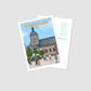 Handgezeichnete Postkarte Würselen