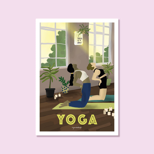 Leidenschaftsposter Yoga