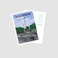Handgezeichnete Postkarte Zollstock Köln