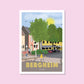 Handgezeichnetes Heimatposter Bergheim