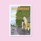 Handgezeichnetes Heimatposter Bickendorf Köln