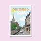 Handgezeichnetes Heimatposter Duisburg