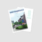 Handgezeichnete Postkarte Grevenbroich