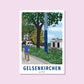 Handgezeichnetes Heimatposter Gelsenkirchen
