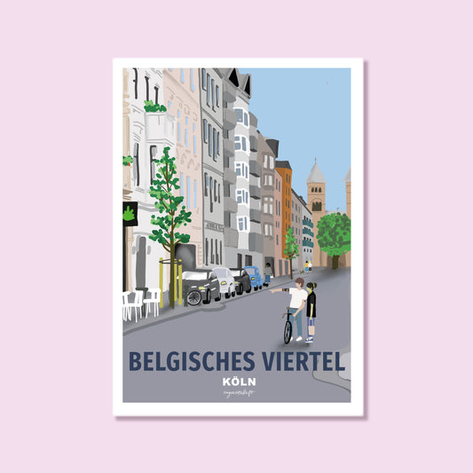Heimatposter Belgisches Viertel Köln