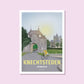 Handgezeichnetes Heimatposter Knechtsteden Dormagen