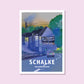 Handgezeichnetes Heimatposter Schalke Gelsenkirchen