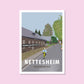 Handgezeichnetes Heimatposter Nettesheim Rommerskirchen