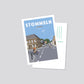 Handgezeichnete Postkarte Stommeln