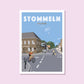 Handgezeichnetes Heimatposter Stommeln
