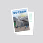 Handgezeichnete Postkarte Bochum Stadion